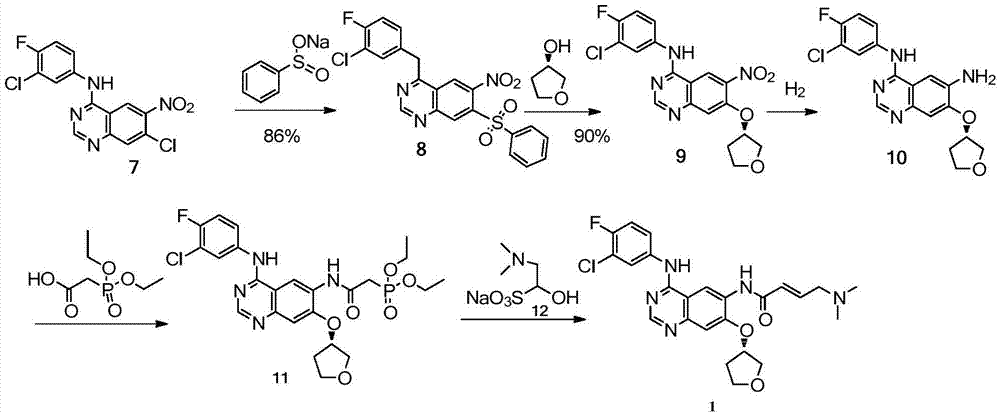 Method for preparing intermediate of Afatinib