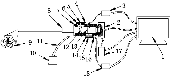 High-speed dynamic laryngoscope device and application method thereof