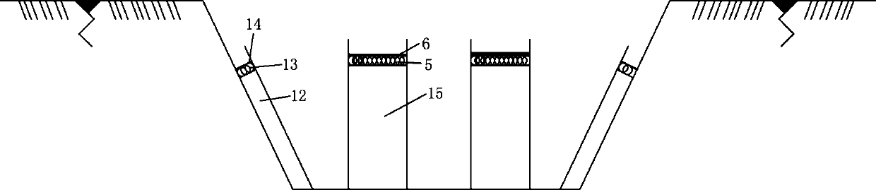 Greening system and method for different underwater velocity areas