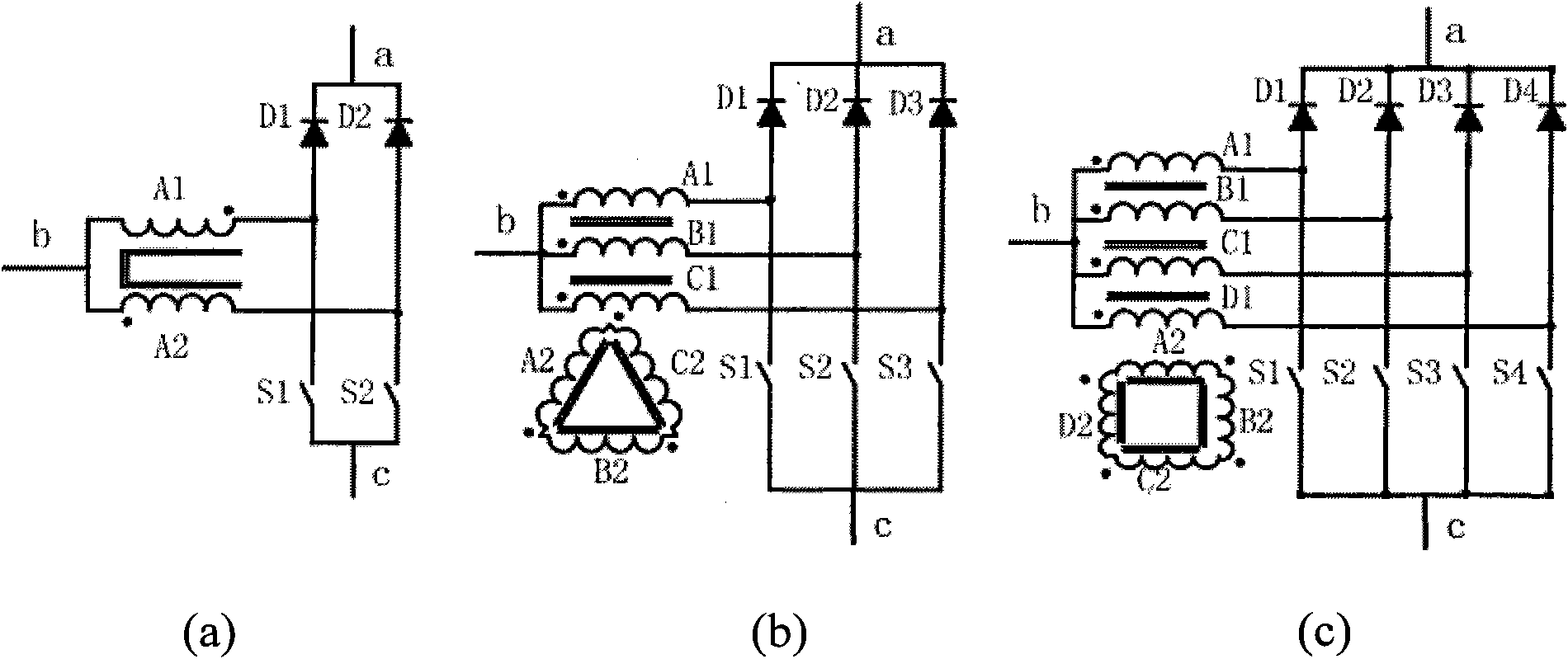 Three-state three-level PFC circuit and multi-state three-level PFC circuit