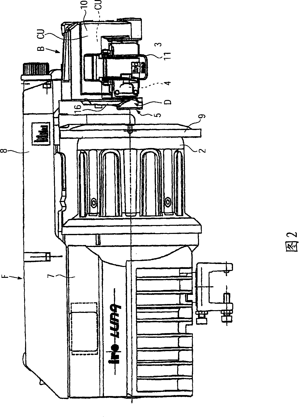 Yarn processing system and controlled yarn tension device