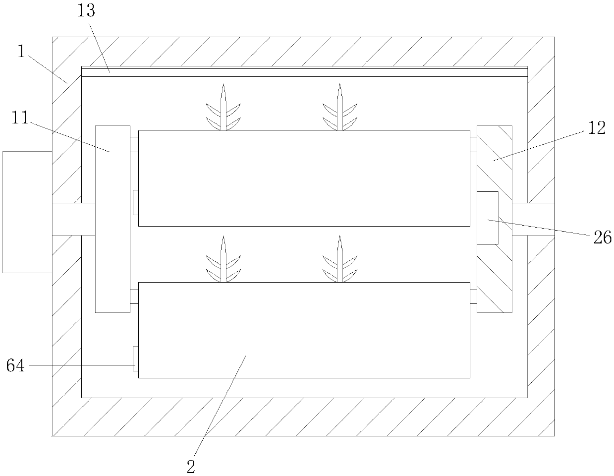 Rotatable type soilless culture device for seedlings