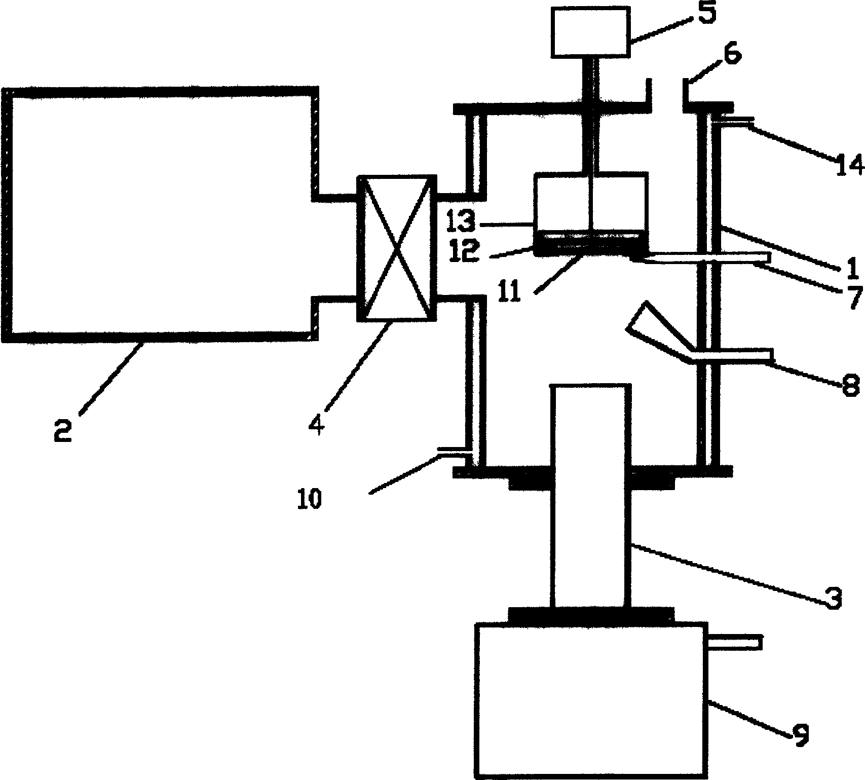 Metal organic compound vapor deposition device for the growth of zinc oxide semiconductor film