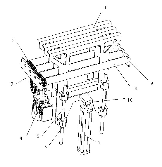 Grid automatic stacking device