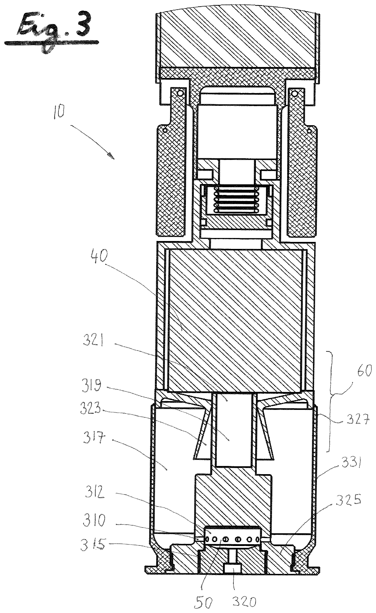 Rocket armament launchable from a tubular launcher with an outside launcher non-ignition securing and motor separation during flight