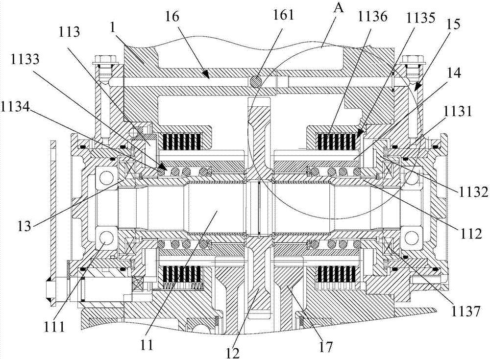 Triaxial transmission mechanism of driving axle, driving axle and rice harvester