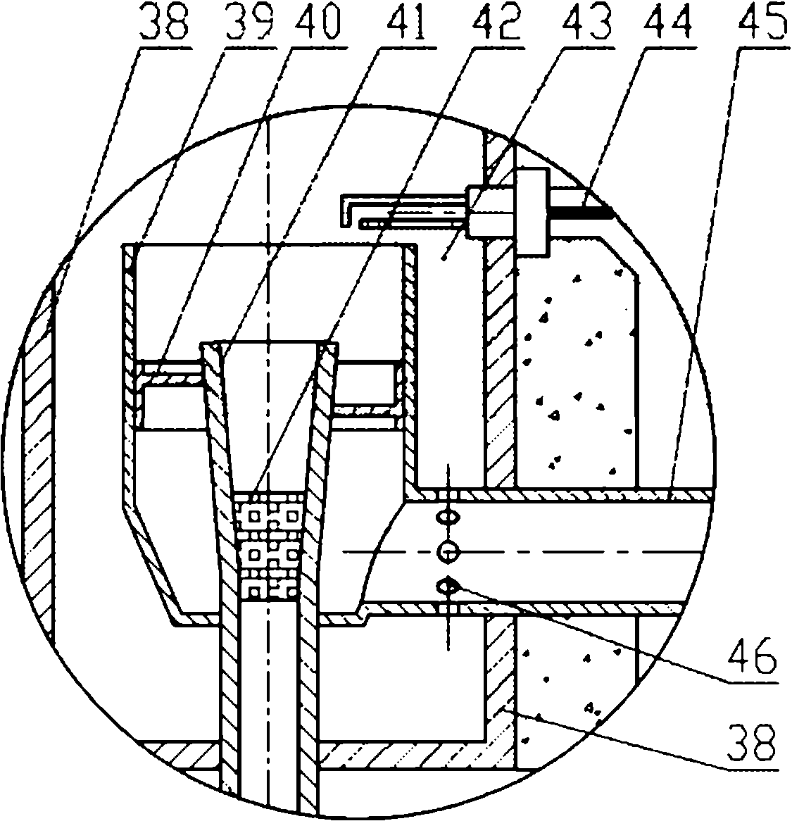 Working medium heating device of gas turbine solar power generation system