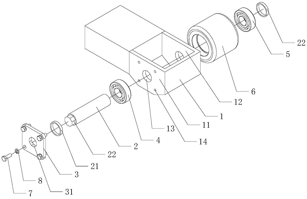 Cross leg leveling structure for stacker