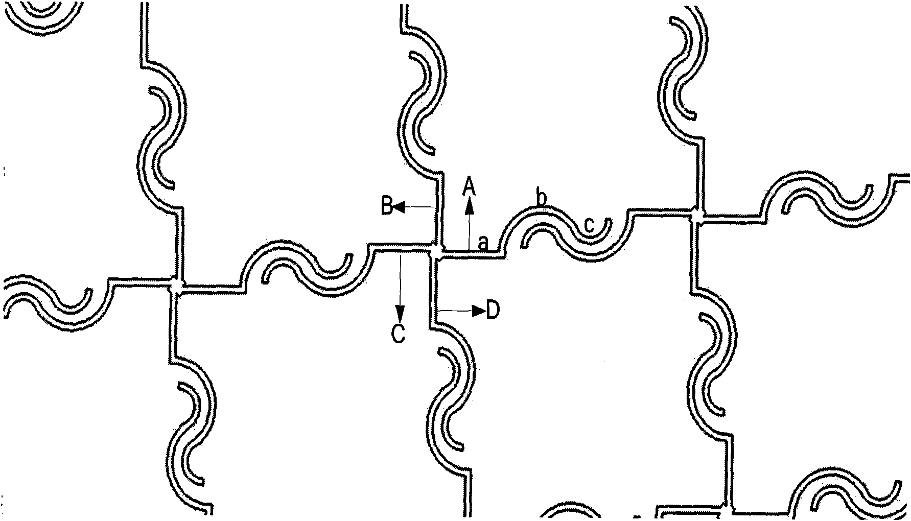 Compact electromagnetic band gap structure for avoiding high-speed circuit noise