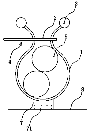 Fixing button for wiring harness in case as well as use method thereof