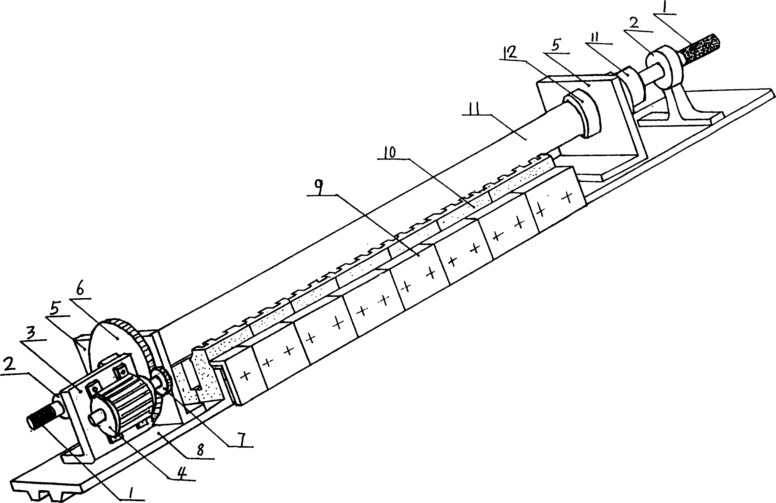 Electric heat dule pipe type contact type singeing frame