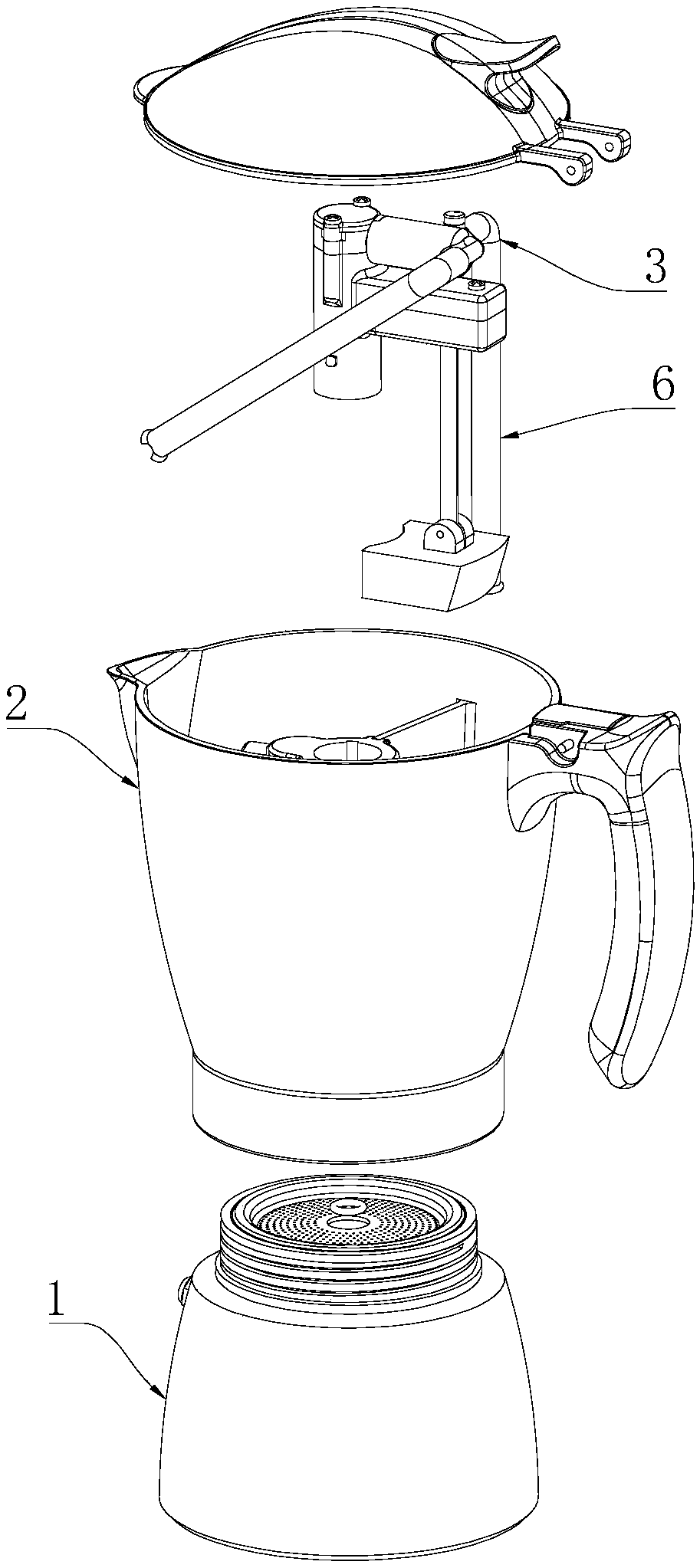 Milk coffee pot