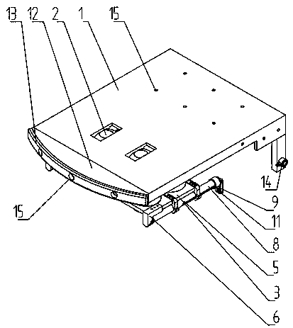 Bridge ladder buffer device and bridge ladder with buffer function