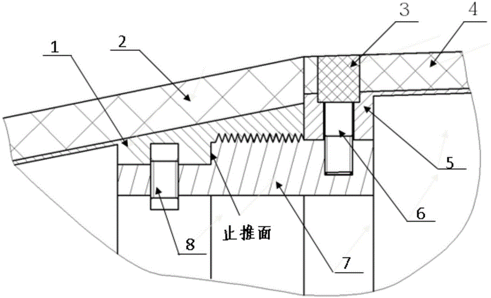 A connection structure of special-shaped missile compartment suitable for split-flap ejection
