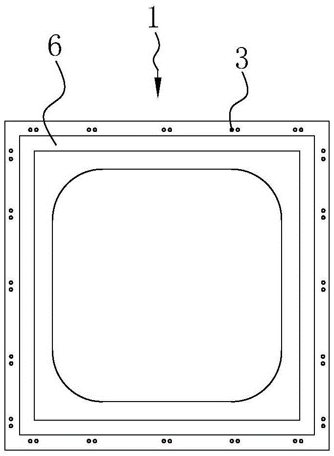 Combined reinforcing rib structure
