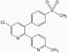 Drug combination containing etoricoxib and preparation method thereof