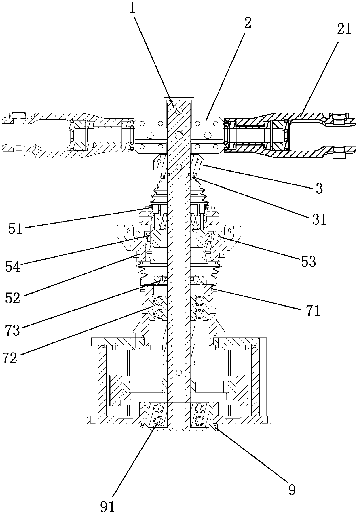 Dustproof and waterproof main fuselage structure of plant protection unmanned aerial vehicle