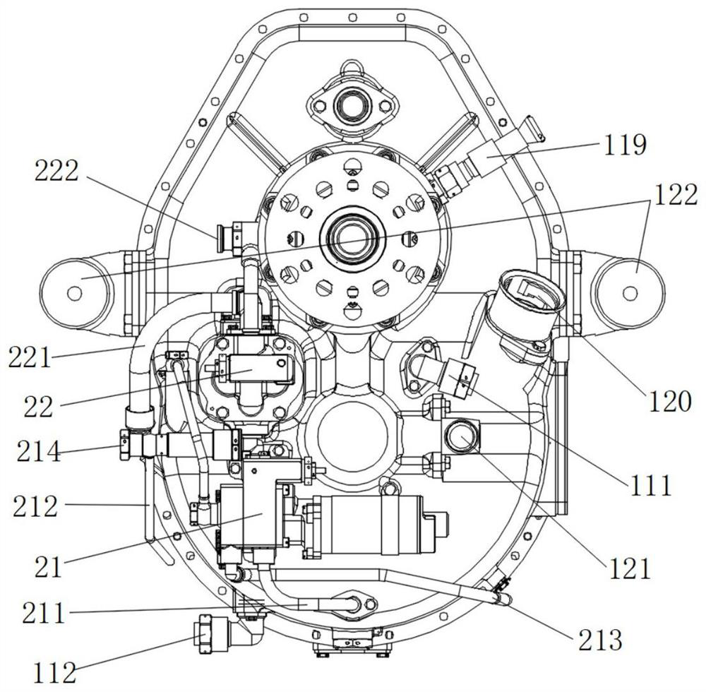 Turboprop engine reduction gearbox unit