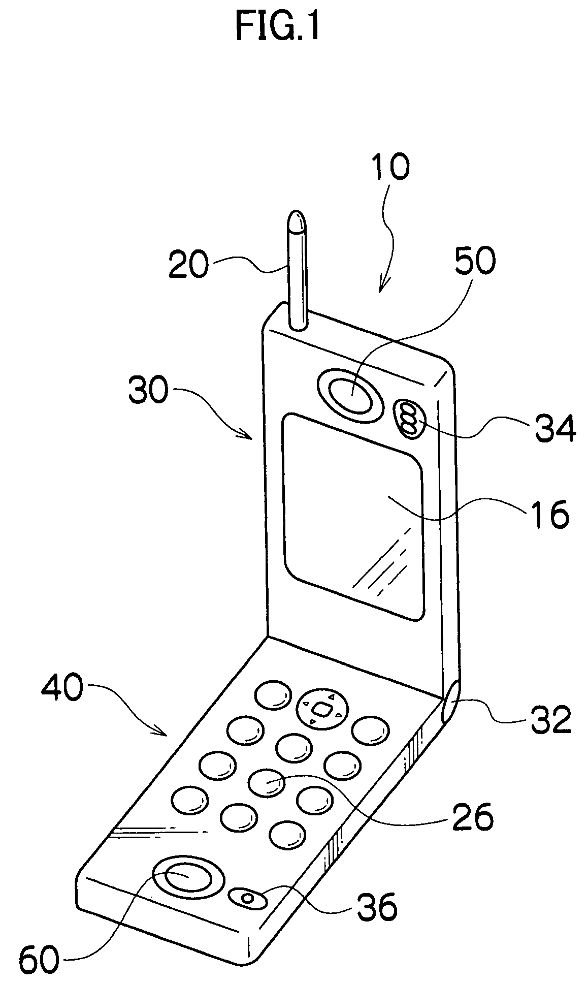 Mobile camera phone with adjustable focal length