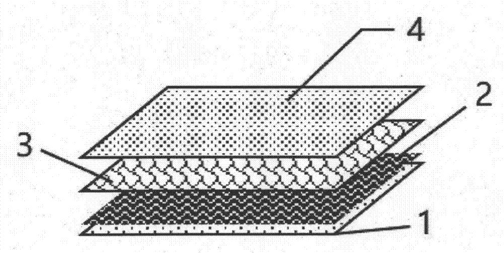 Stacked cobweb composite filter paper for separating emulsified water from fuel oil and preparation method of stacked cobweb composite filter paper