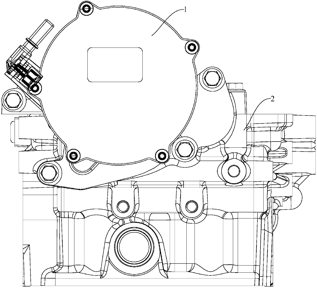 Crankcase ventilation system and vehicle