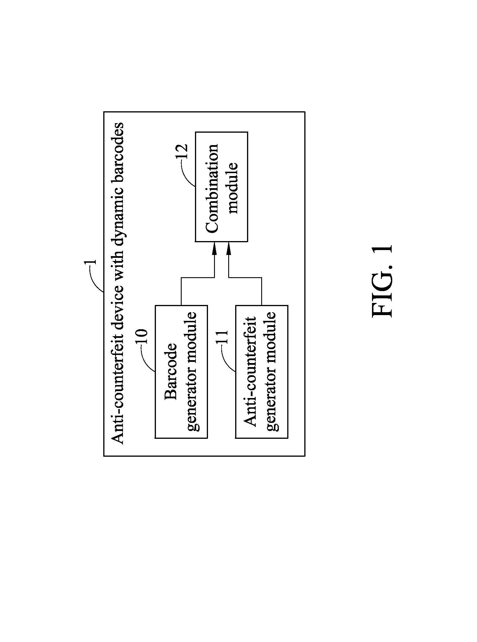 Anti-counterfeit device with dynamic barcode, system and method for Anti-counterfeit with dynamic barcode