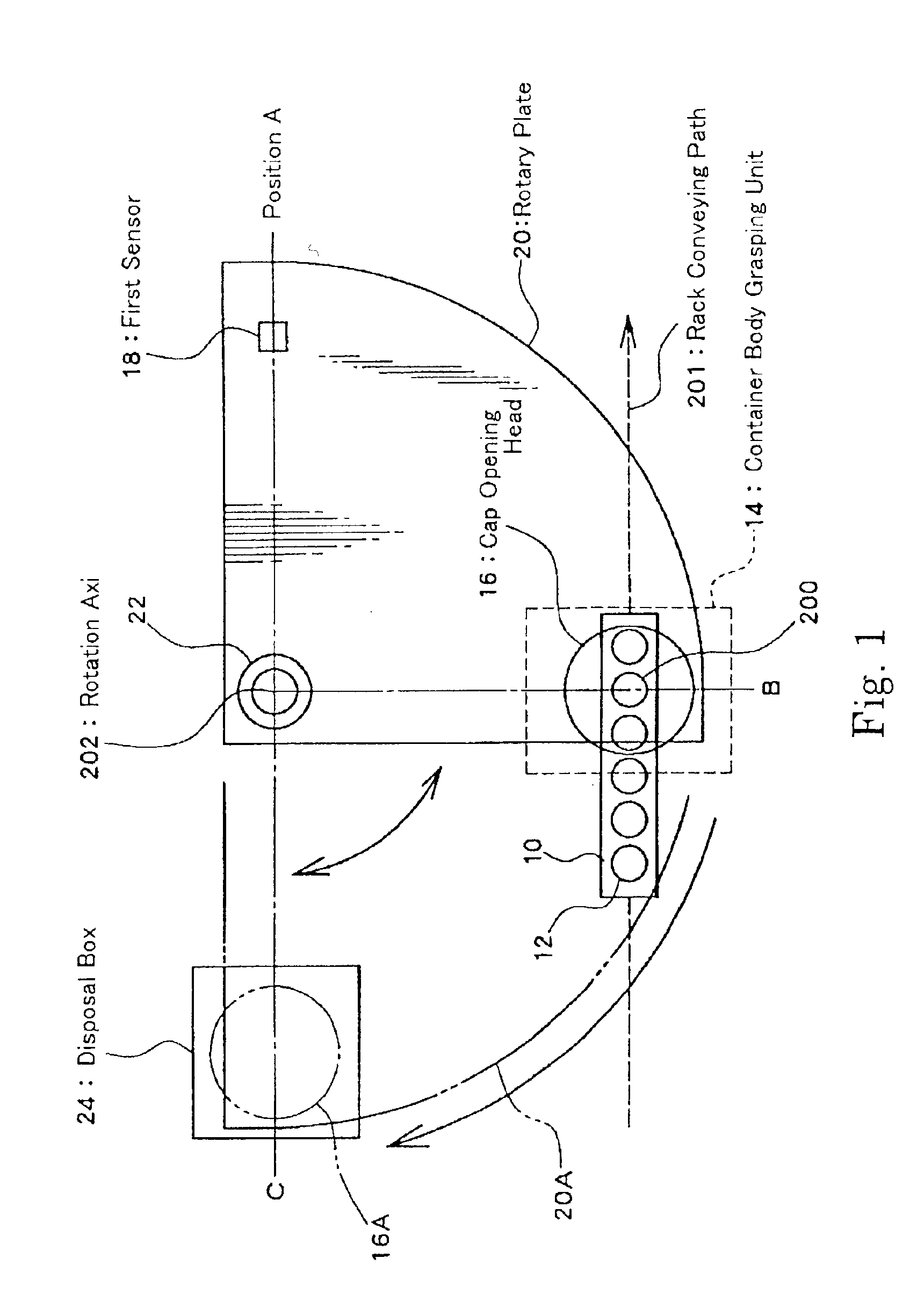 Cap opening system and method for opening cap