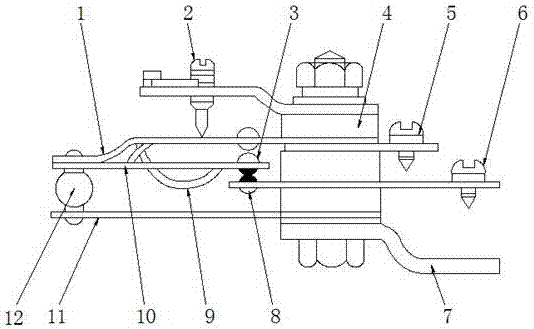 Bimetallic strip temperature control device