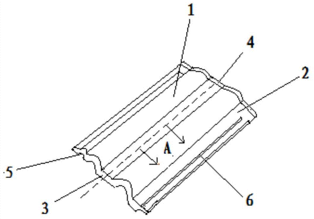 Clamping slot connecting tile