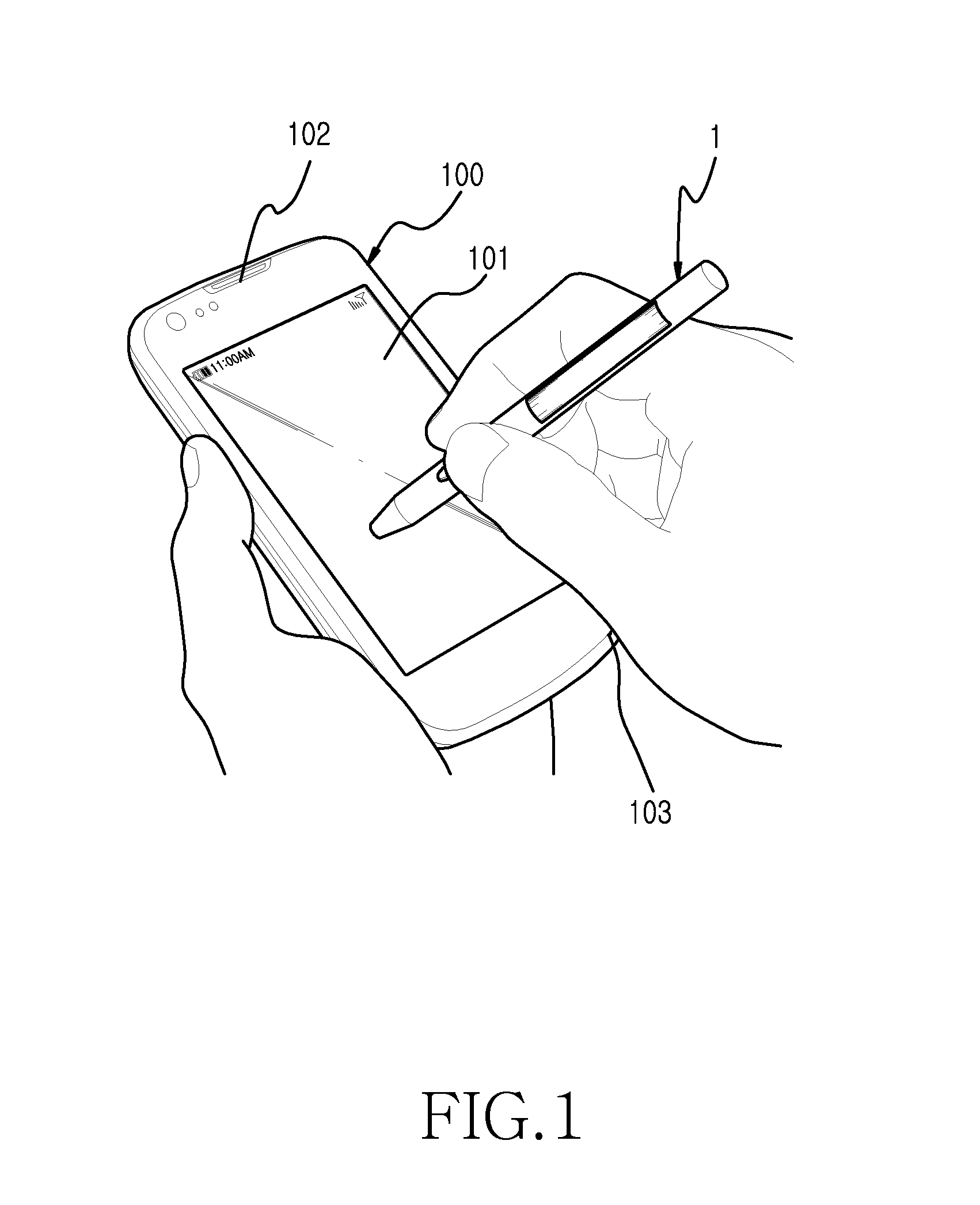 Hybrid touch screen device and method for operating the same