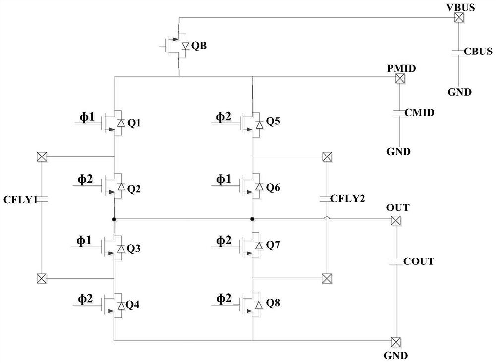 A light-load frequency reduction circuit based on a current-controlled charge pump