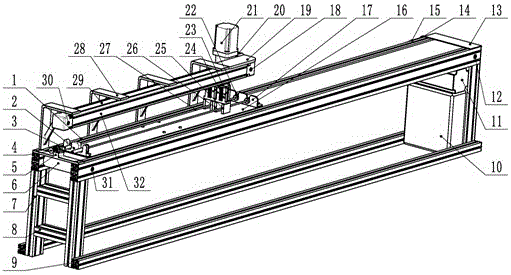 An automatic casing machine for garden water pipes