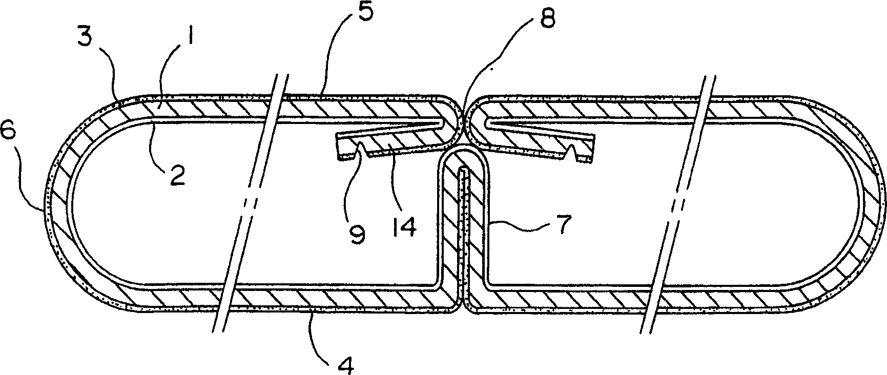 Flat tube for aluminium heat exchanger