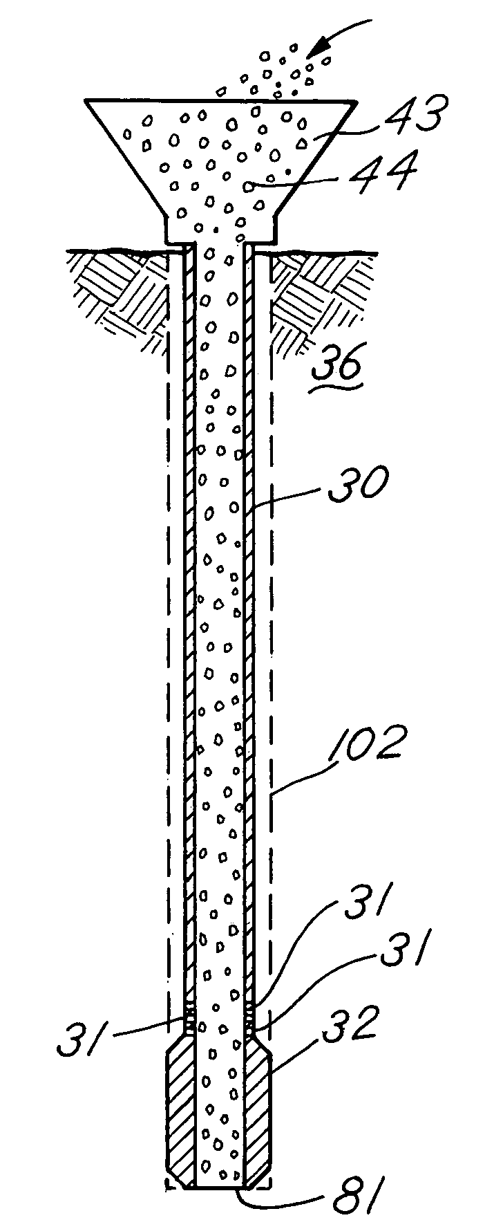 Apparatus and method for building support piers from one or successive lifts formed in a soil matrix