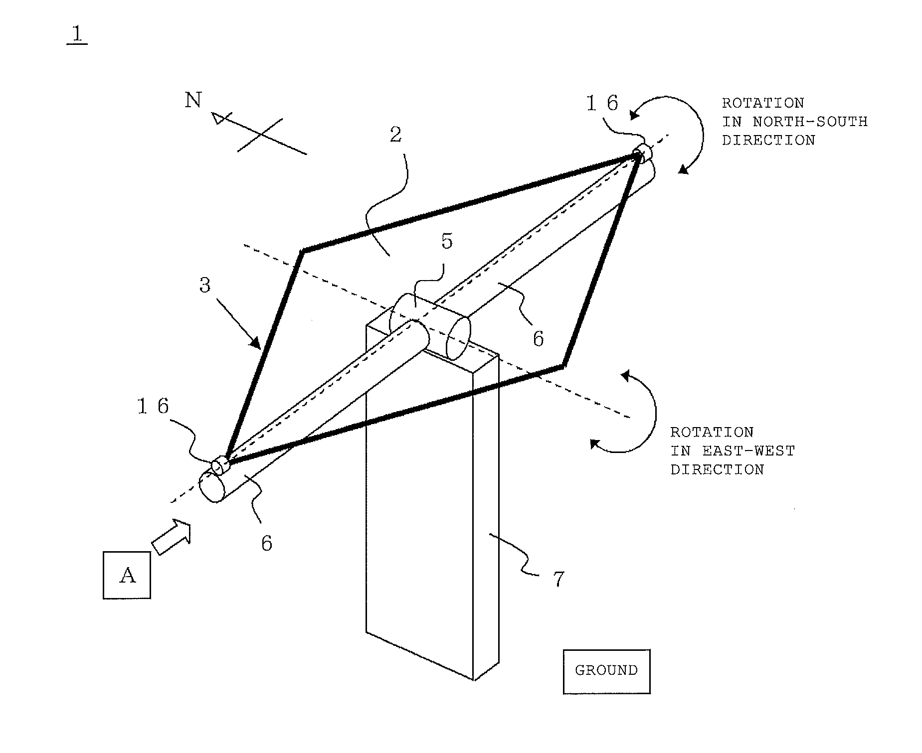 Heliostat apparatus and solar heat collecting apparatus and concentrating photovoltaic apparatus