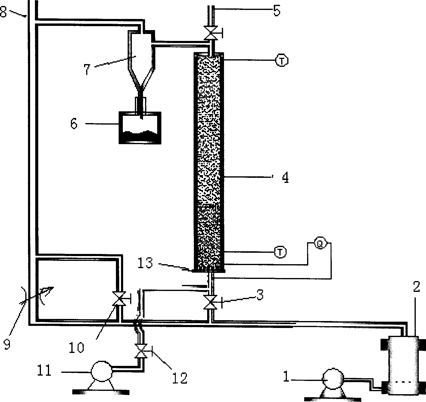 Device for measuring reaction rateof flash magnetized calcination for refractory iron oxide ore