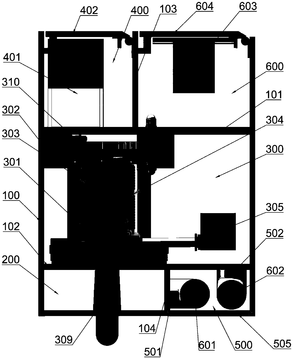 Silent self-cleaning type completely-automatic solid-liquid separation apparatus