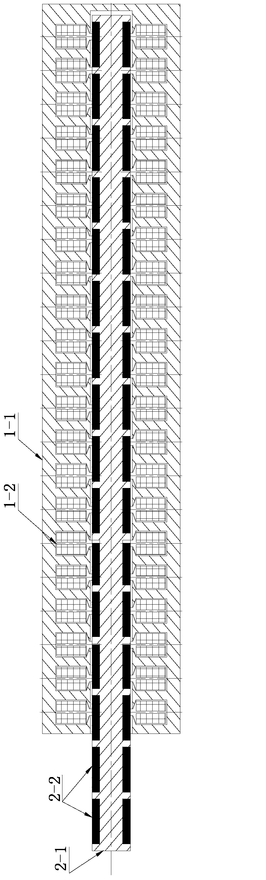 Electromagnetic damping shock absorber for vehicle suspension