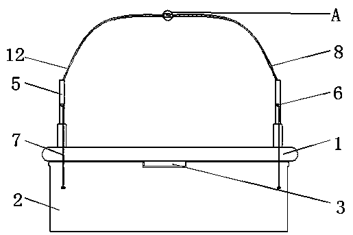 Head-mounted assistant driving device for achromate