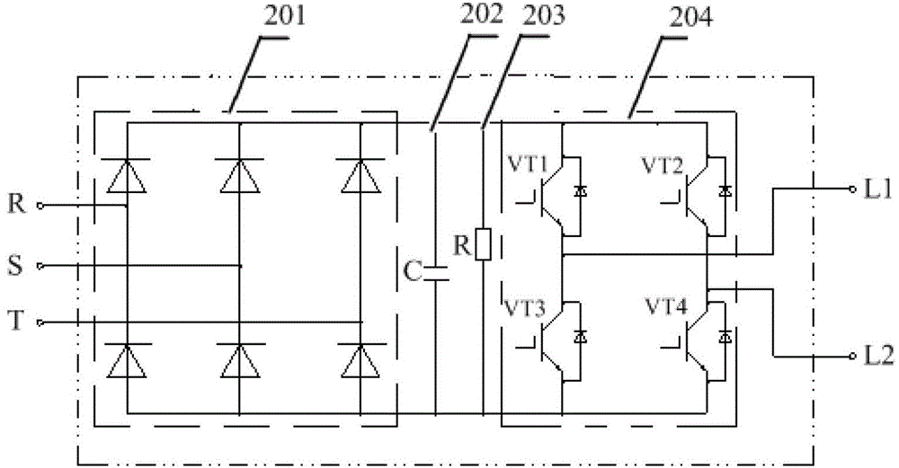 Direct-current ice-melting power supply topology