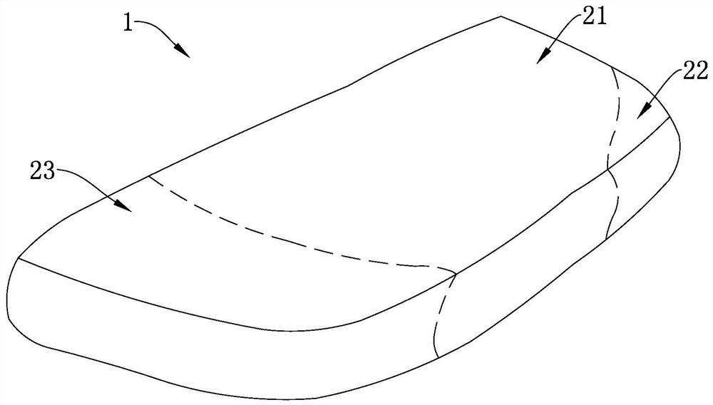 A kind of shaped sponge cushion with different hardness and preparation method thereof