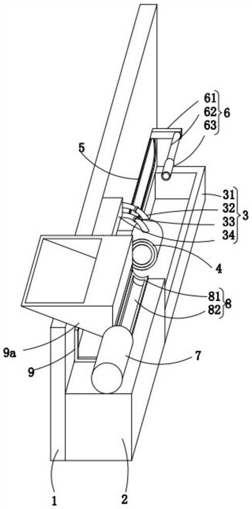 Efficient iron pipe painting device for hardware production