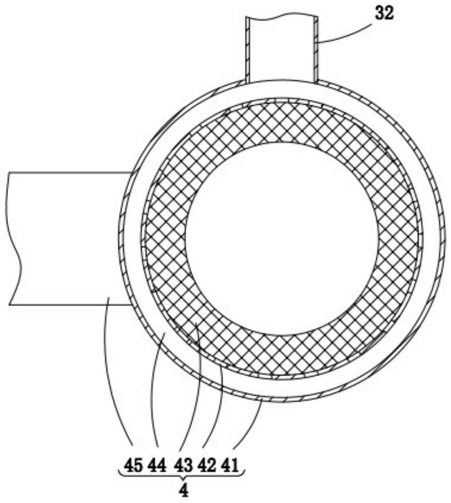 Efficient iron pipe painting device for hardware production
