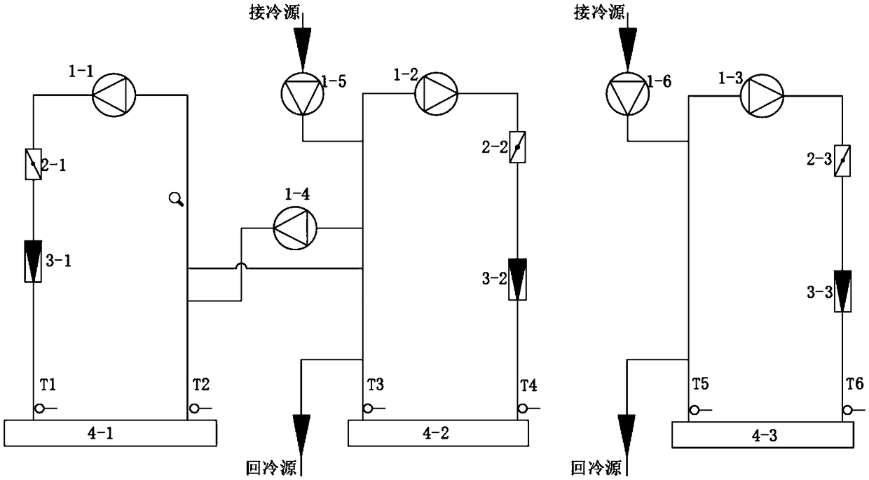 Test device for testing water chilling unit with heat recovery function