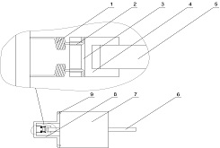 Automatic return device based on stepping motor