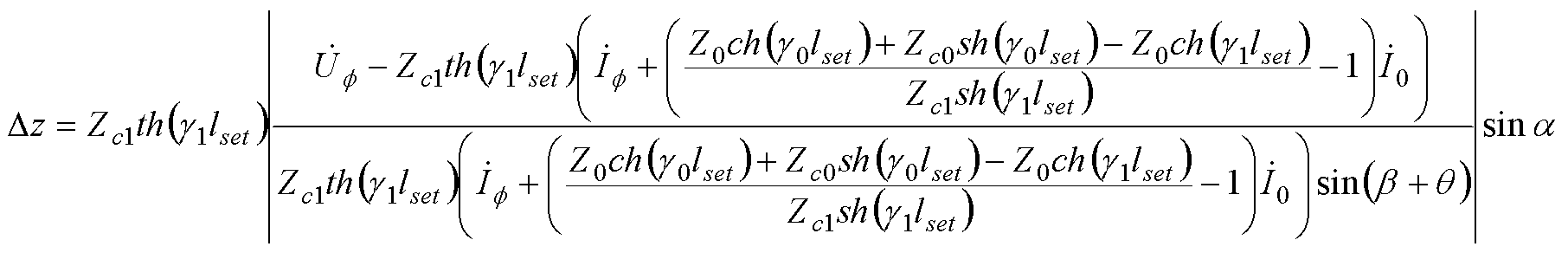 Line single-phase earth fault distance protection method implemented by aid of distributed parameters