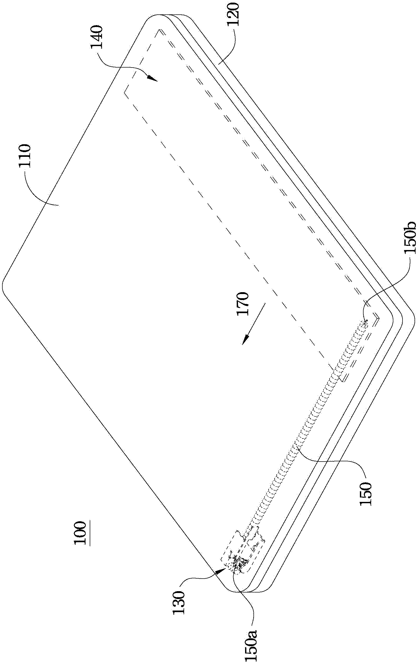 Electronic device with cleaning mechanism capable of cleaning display panel thereof