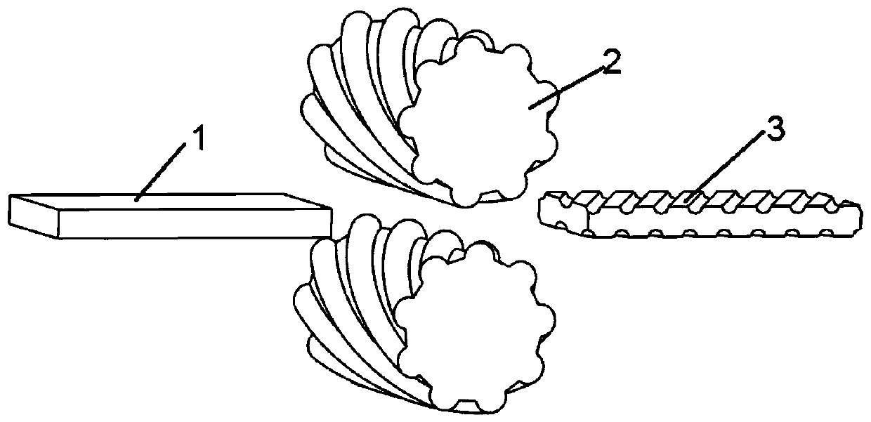 Method for preparing multi-grain scale magnesium alloy sheet by non-uniform section rolling method