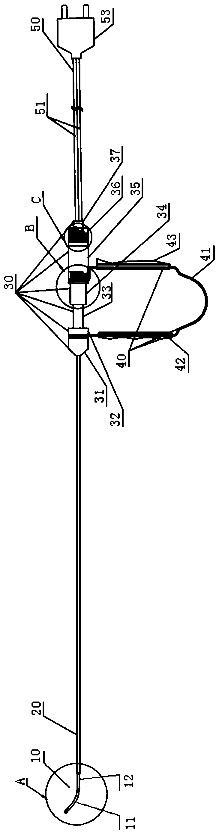 High-frequency endoscopic surgical electrode