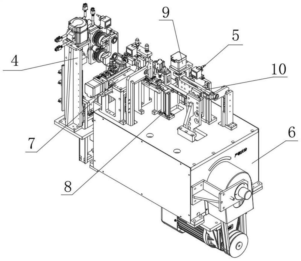 Eye-brow shaping blade set welding machine and machining process thereof